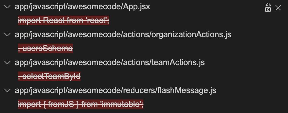 Remove Unused Imports 1